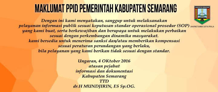 Maklumat PPID Kabupaten Semarang - Gambar 1